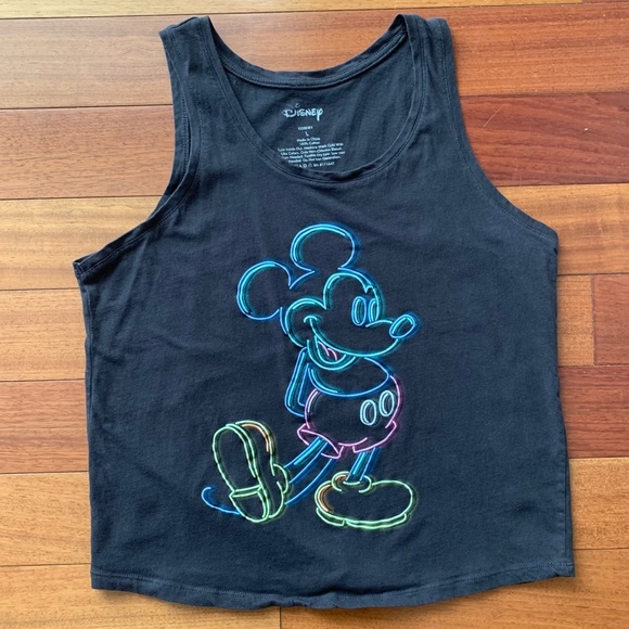 Disney Tops - Women’s Disney Neon Mickey Mouse Tank Top